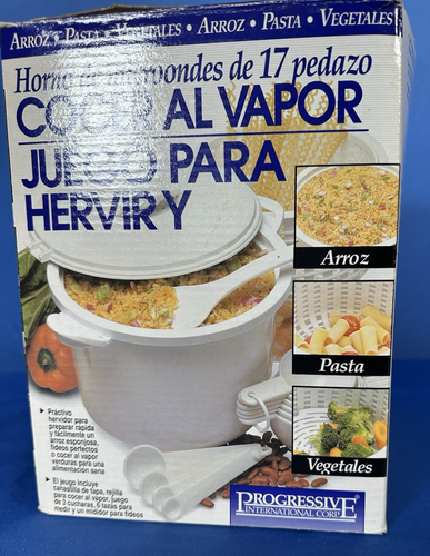 Progressive 17 Pc. Microwave Steamer Cooker Set - Picture 2 of 7