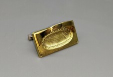 Old Furniture Fitting/Möbelschild with Handle - Brass - 7,5 CM - M040