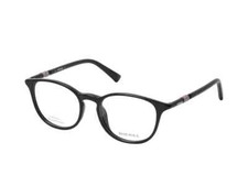 Diesel DL5393-H 001 Black Plastic Round Optical Eyeglasses Frame 51-18-145 RX DL