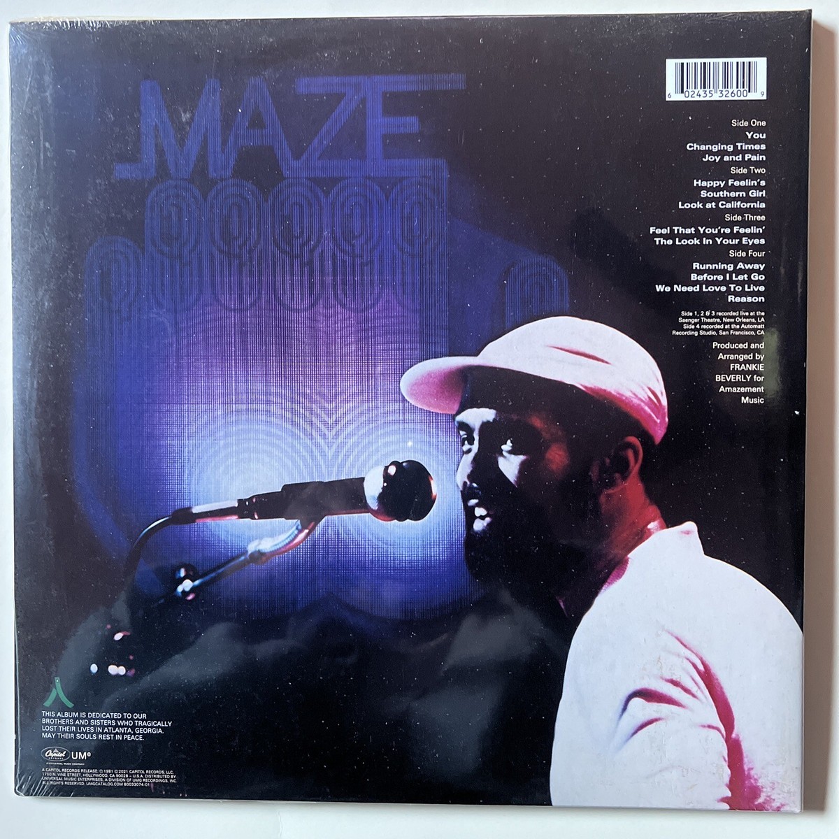 MAZE FEATURING FRANKIE BEVERLY, LIVE IN NEW ORLEANS. Sealed. Mint