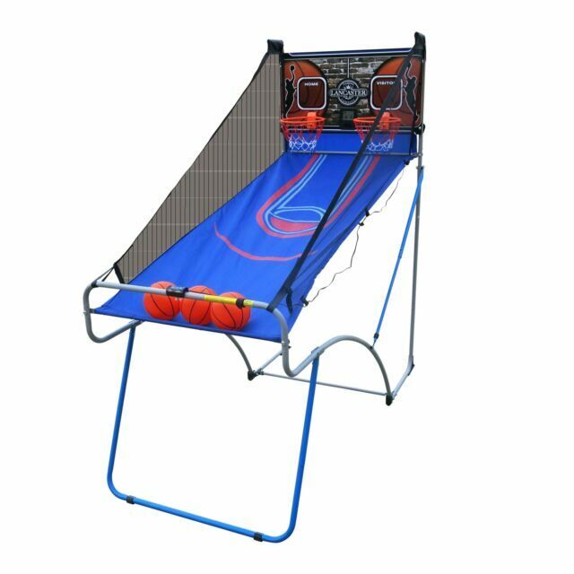 Lancaster Sports EZ-Fold 2 Player Indoor Arcade Dual Basketball Hoop Shot  Game for sale online