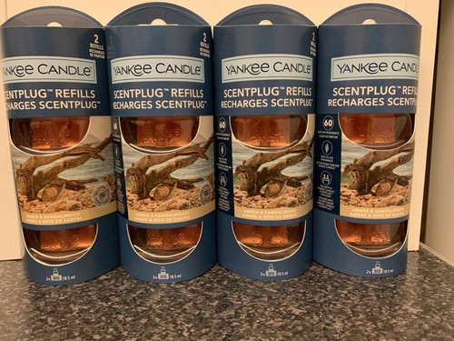Yankee Candle Amber & Sandalwood Plug In Refill Lufterfrischer x 4 Doppelpacks
