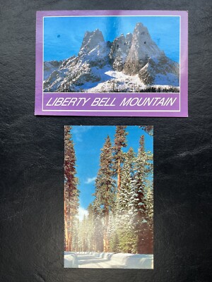 VTG 70s 80s Cascades Liberty Bell Mountain, Washington Postcard Lot 2 Unposted