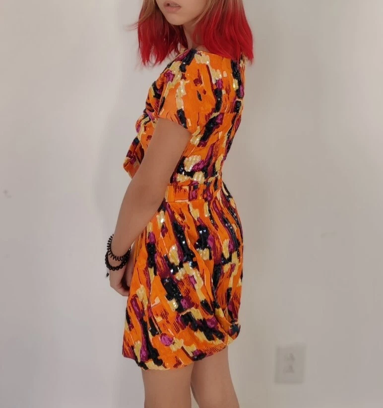 ABITO CON PAILLETTES DSQUARED2 RUNWAY TAGLIA IT38