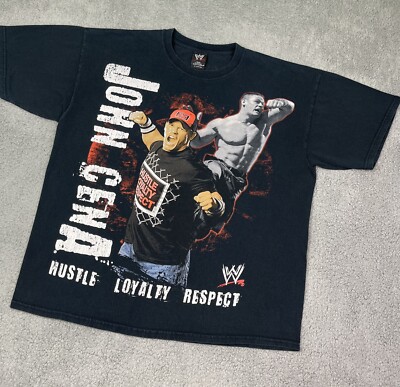 WWE WRESTLING JOHN Cena « Hustle Loyalty Respect » Youth X-Large T-Shirt Neuf EUR 7,52 - FR