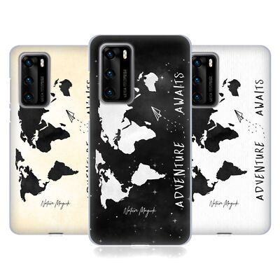 OFFICIAL NATURE MAGICK ADVENTURE AWAITS WORLD MAP 2 GEL CASE FOR HUAWEI PHONES 4