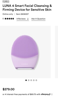 FOREO LUNA 4 Cleansing Brush & Face Massager | Enhances Skincare Absorption