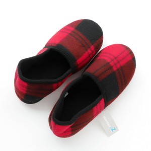 red tartan slippers