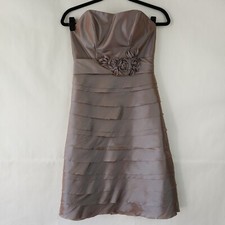  WTOO Watters Formal Retro Dress Tiered Formal Prom Bridesmaid Size 2 Sweetheart