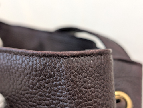 *Rare* YSL Vintage Shoulder Bag Drawstring Leather Yves Saint Laurent Authentic - Picture 17 of 24