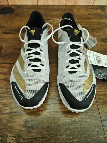 New men’s adidas Adizero XCS TME size 9 men 10 women white gold - Picture 6 of 9