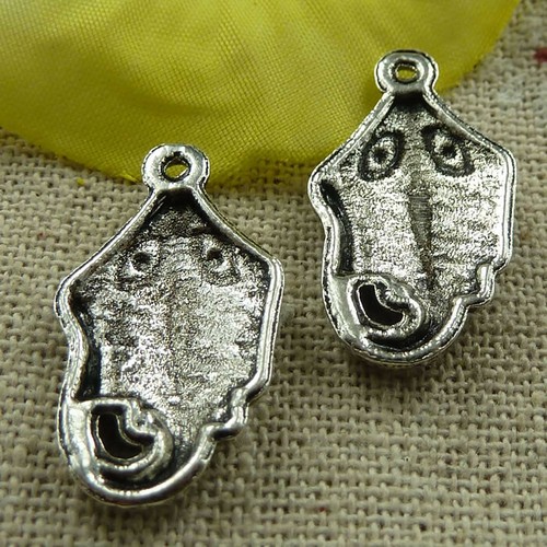 Envío Gratis 80 Piezas Dijes de Sepia Plata Tibetana 25X14mm L-3747 - Imagen 4 de 4