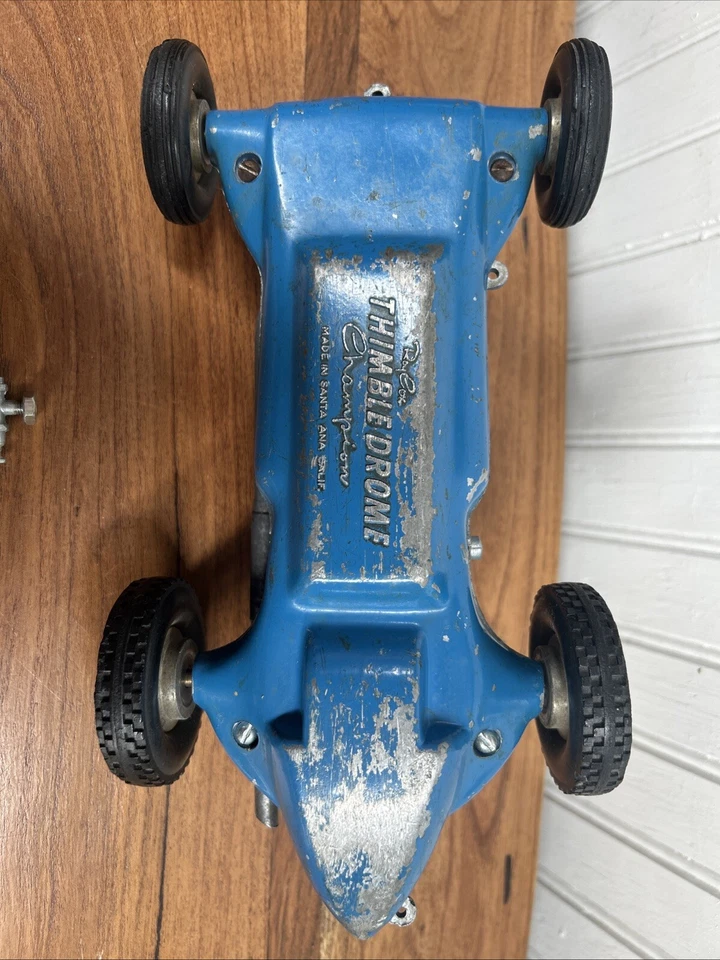 VINTAGE ROY COX THIMBLE DROME CHAMPION TETHER RACE CAR  40 - Image 4 of 4