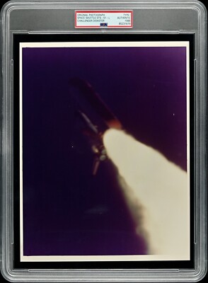 1986 CHALLENGER STS-51-L SPACE SHUTTLE DISASTER TYPE 1 PHOTO ORIGINAL PSA/DNA