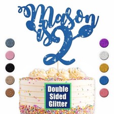 Personalised Cake Topper Party Any Name Age 1st 2nd 5th 7th Kids Birthday Boys