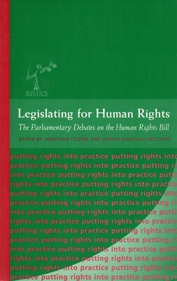 Legislating for Human Rights by Adrian Marshall-Williams (2000, Trade Paperback)