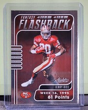 Jerry Rice Fantasy Flashback 2020 Panini Absolute Football NFL Card No. FF-JR