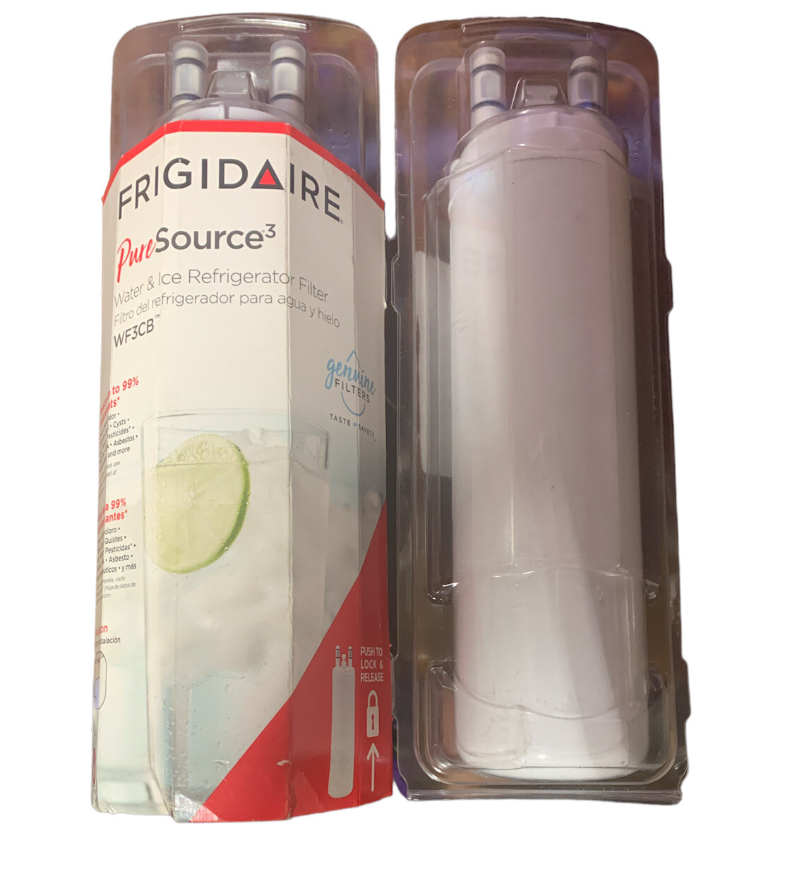 2X Frigidaire WF3CB Puresource3 Refrigerator Water Filter White