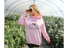 Cow Hoodie, Cowgirl, Cow Jumper, Outdoors, Pastel Colours, UK Size 6 to 20