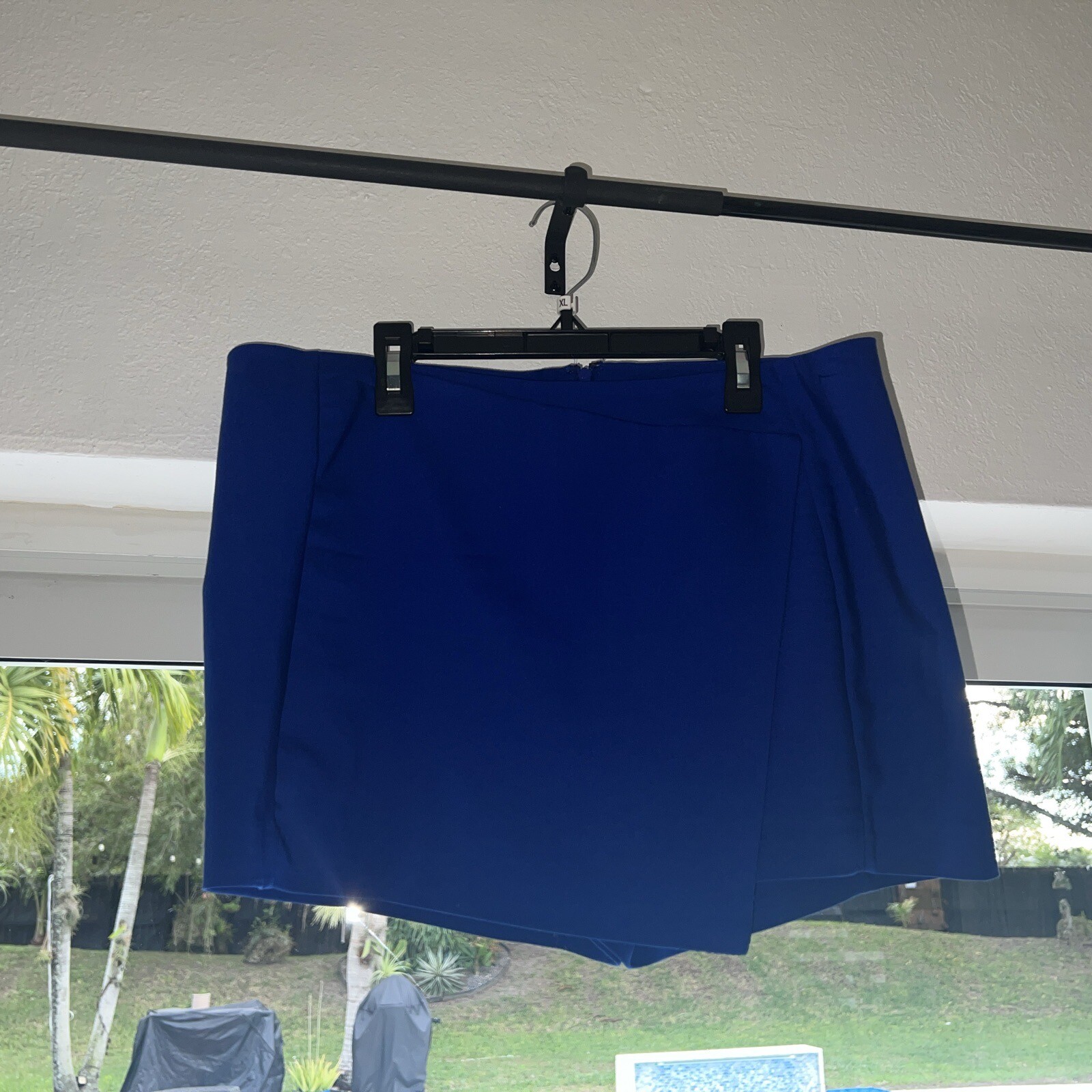 Express Womens Stretch Polyester Solid Royal Blue… - image 1