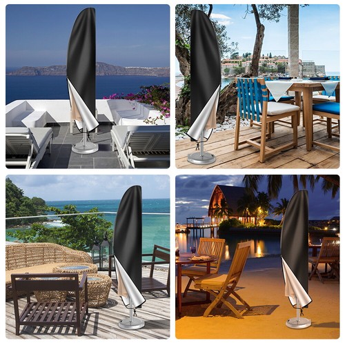 3m Cantilever Cover Parasol Umbrella Cover 210D Waterproof Garden Patio Shield - Picture 4 of 11
