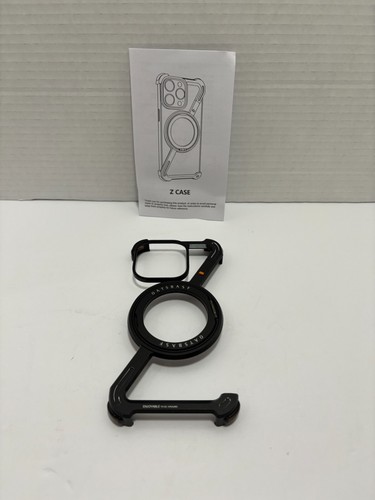 Metal Frameless Z Case for iPhone 15 14 Pro Max Aluminum Bumper Kickstand - Photo 3 sur 8