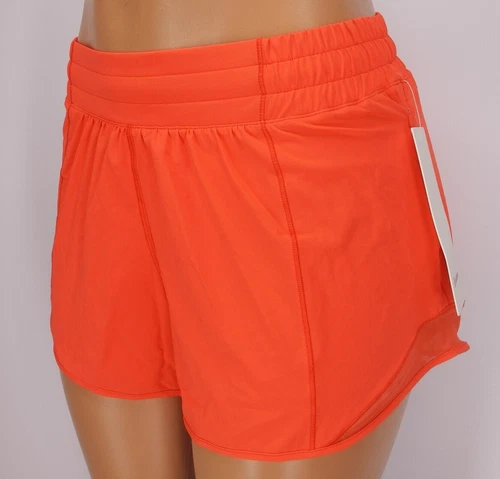 NEW LULULEMON Hotty Hot 4" LR Short 12 Hot Sunset