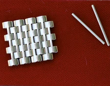 Vintage Heuer Monaco band 4 spare links NSA Swiss polished finish last NOS ones