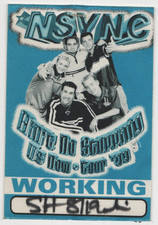 Vintage 1999 Nsync Concert Backstage Pass Working Irvine CA