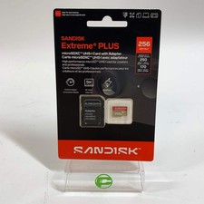 New Sandisk 256GB Extreme Plus MicroSDXC UHS-I Card SDSQXBJ-256G-GU6MA