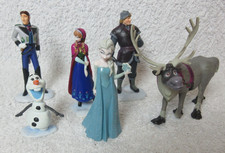 Disney Frozen Set of 6 Display Figures - Anna, Elsa, Olaf, Sven, Kristoff & Hans
