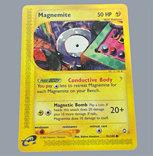 Magnemite 91/147 Aquapolis ENG Reverse Holo Pokemon TCG 2002 50 HP Common