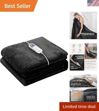 Fast-Heating 50" x 60" Electric Throw, Machine Washable