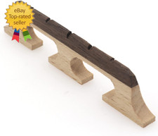5-String Banjo Bridge, Ebony Maple Banjo Bridge Replacement Composite with Dual-
