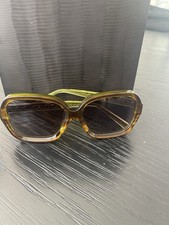 Sunglasses by Sama Eyewear Model KAROLINA in Brown/Citron Color combination