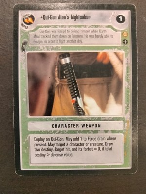 Star Wars CCG | Qui-Gon Jinn's Lightsaber (AI) Tatooine