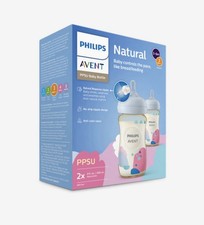 Philips Avent 9oz Baby Bottles Medium Flow Nipples 2-Pack