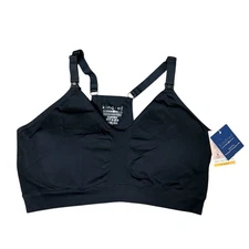 kindred by Kindred Bravely Women's Sports Pumping & Nursing Bra - Black L Busty