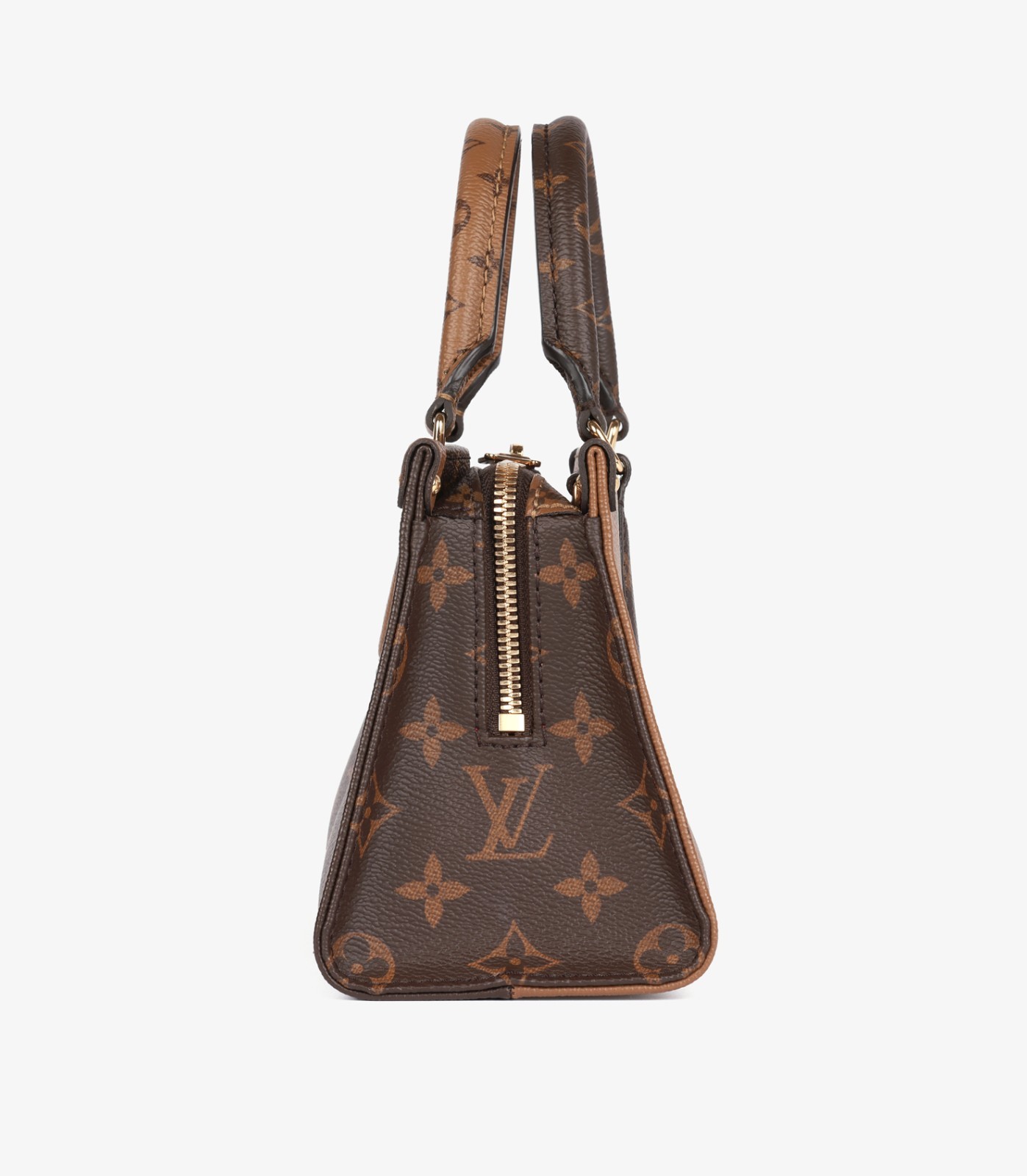 Louis Vuitton Brown Reverse Monogram Coated Canvas Onthego East West image 5