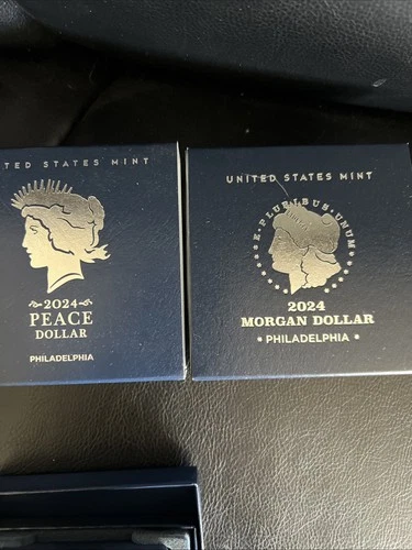 2024 Peace Proof Silver Dollar San Francisco  and Philadelphia with Box & COA