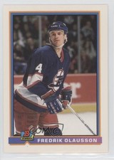 1991-92 Bowman Fredrik Olausson #210 0a4