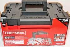 CRAFTSMAN Versastack Mechanics Tool Set 1/4 in 3/8 in & 1/2 in Drive 230 Piece