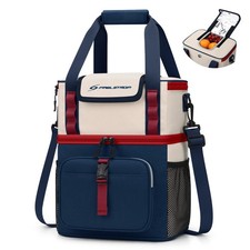 Lunch Box for Women, 20L Insulated Lunch Bag Men, Leakproof Double Deck Cooler B