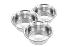 Pack of 3 Stainless Steel Dog Bowl  9" Pet Food and Water Bowls Easy to Clea...