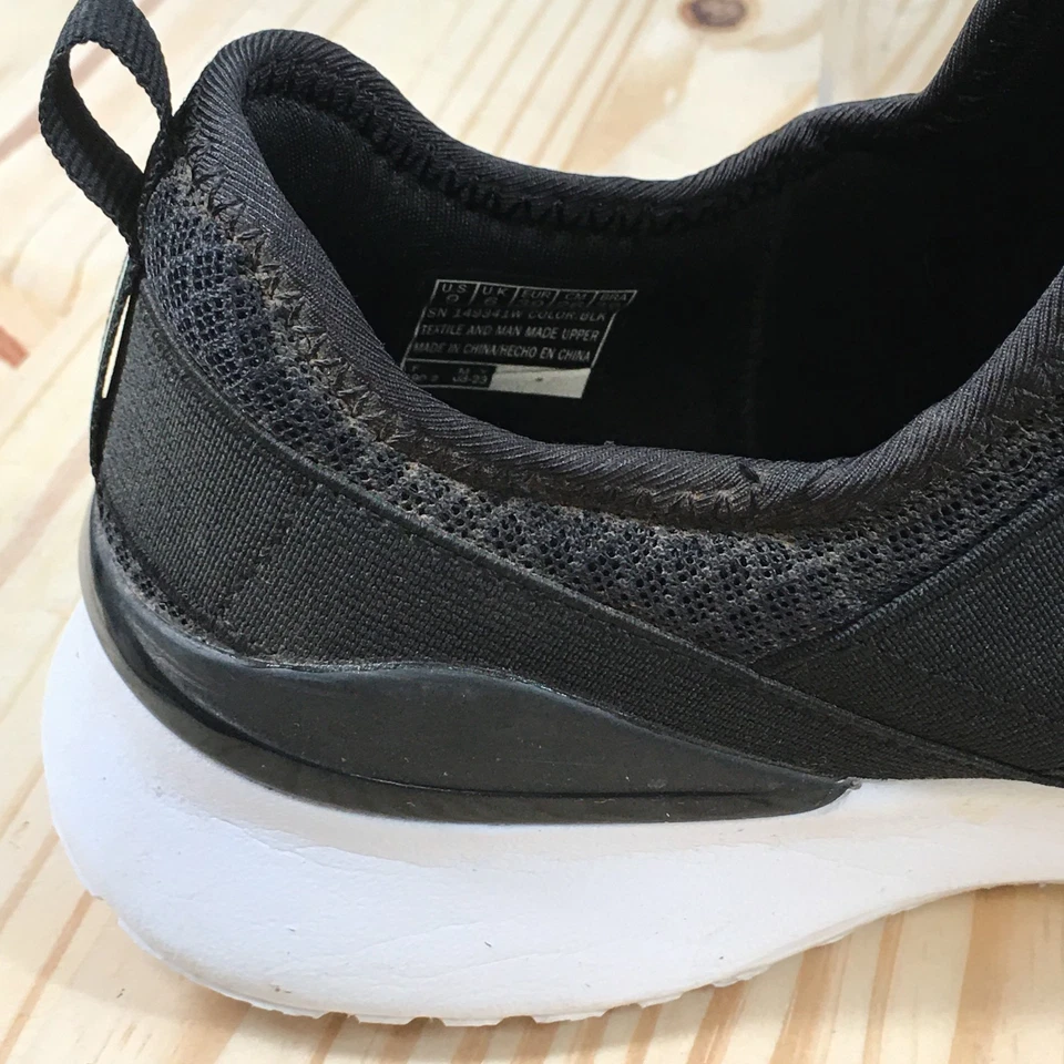 Skechers Shoes Womens 9 Wide Skech-Air Dynamight Slip On Sneakers 149341W Black - Image 3 of 4