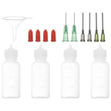 1 Oz Precision Applicator Bottles, 4Pcs 30ml Needle Tip Squeeze Bottle2666