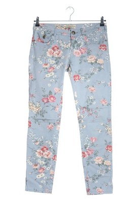 MAISON SCOTCH Slim Jeans Damen Jeans Gr. DE 38 blau-pink-grün Casual-Look