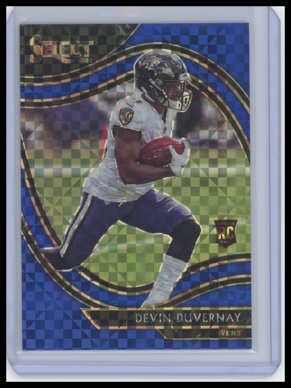 2020 Select Devin Duvernay Blue Field Rookie Prizm RC sp /49 #377 R1