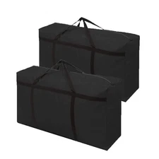 180L Large Storage Bag Garden Furniture Cushion Storge With Zip Waterproof