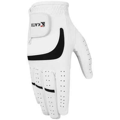 Vollfinger Golfhandschuh für Herren, hochwertiges strapazierfähiges Leder